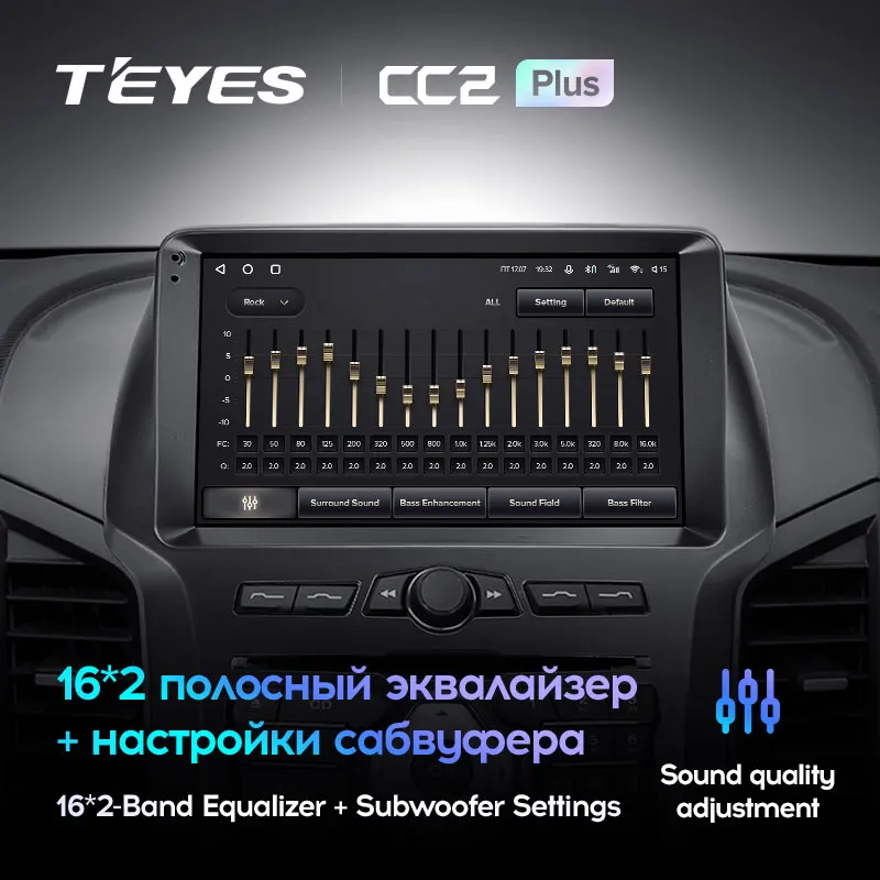 TEYES CC2L и CC2 Plus Штатная магнитола For Форд Рейнджер 3 Ford Ranger 2011 - 2015 Android до 8-ЯДЕР 6 + 128ГБ