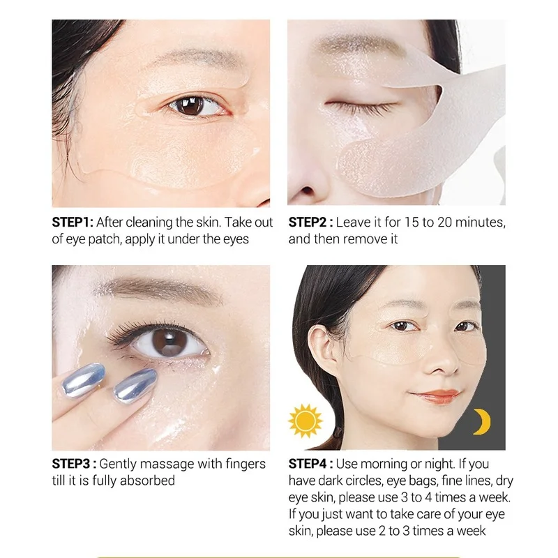 

Retinol Hyaluronic Acid VC Eye Mask Eye Patch Repair Eyeliner Reduce Dark Circles Under Eye Bags Nourish and Moisturize Eye Care