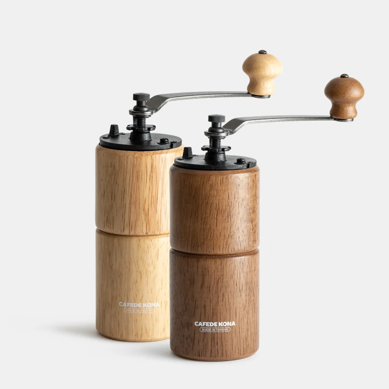 Кофемолка cafede kona ручная коническая с регулируемой настройкой деревянным