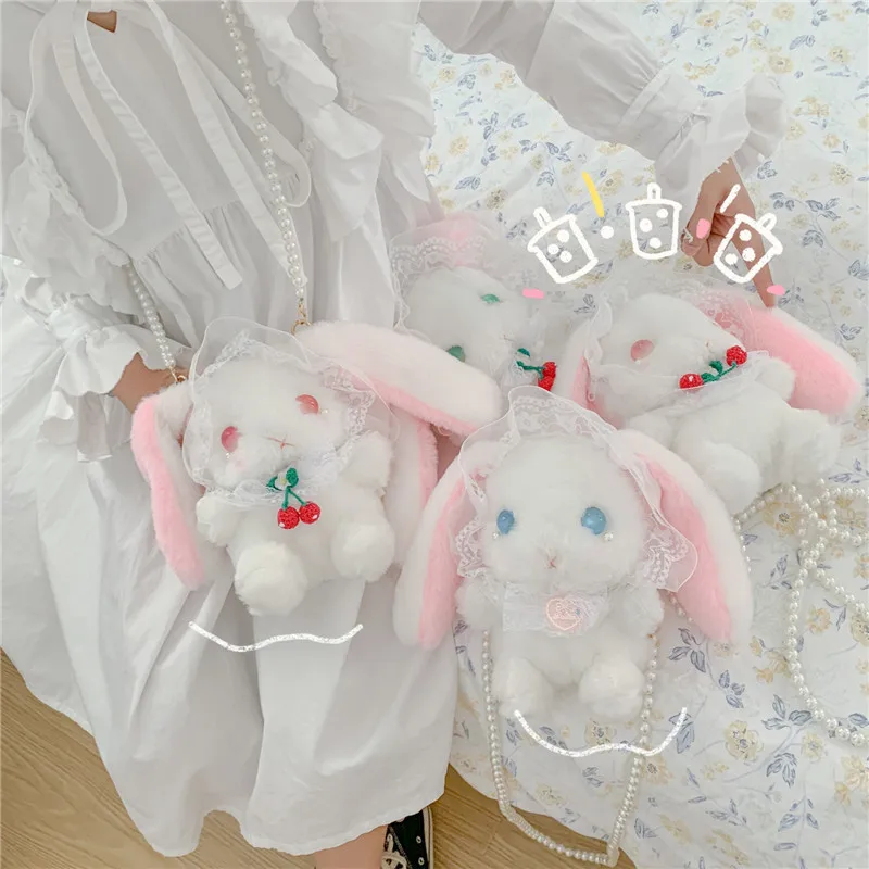 

Fashion cute women shoulder bag Pearl plush crossbody bag girls messenger bag small purses lady clucthe