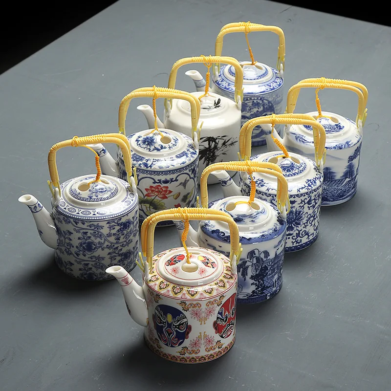 Керамический чайник для воды кувшин домашний декор большой объем 800 мл чайный с