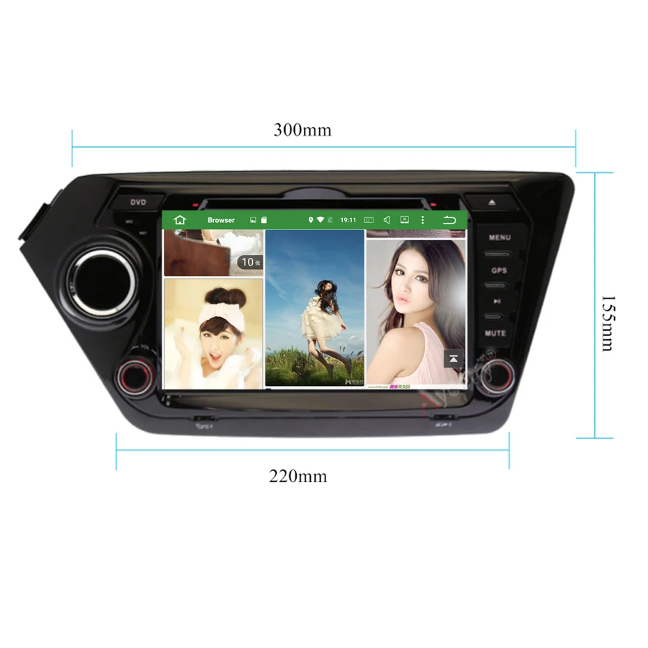 4G+ 64G 8 CORE 2 Din android 9,0 автомобильный dvd-плеер gps навигация для Kia k2 RIO 2010 2011 2012 2013 Автомагнитола стерео DSP