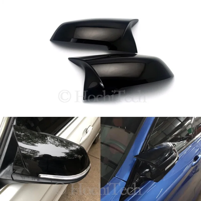 

For BMW 1234 series M2 F30 F20 M modified M3 Bright BlackRearview Mirror Shell Horn AN Style rRarviewMirror CoverCaps