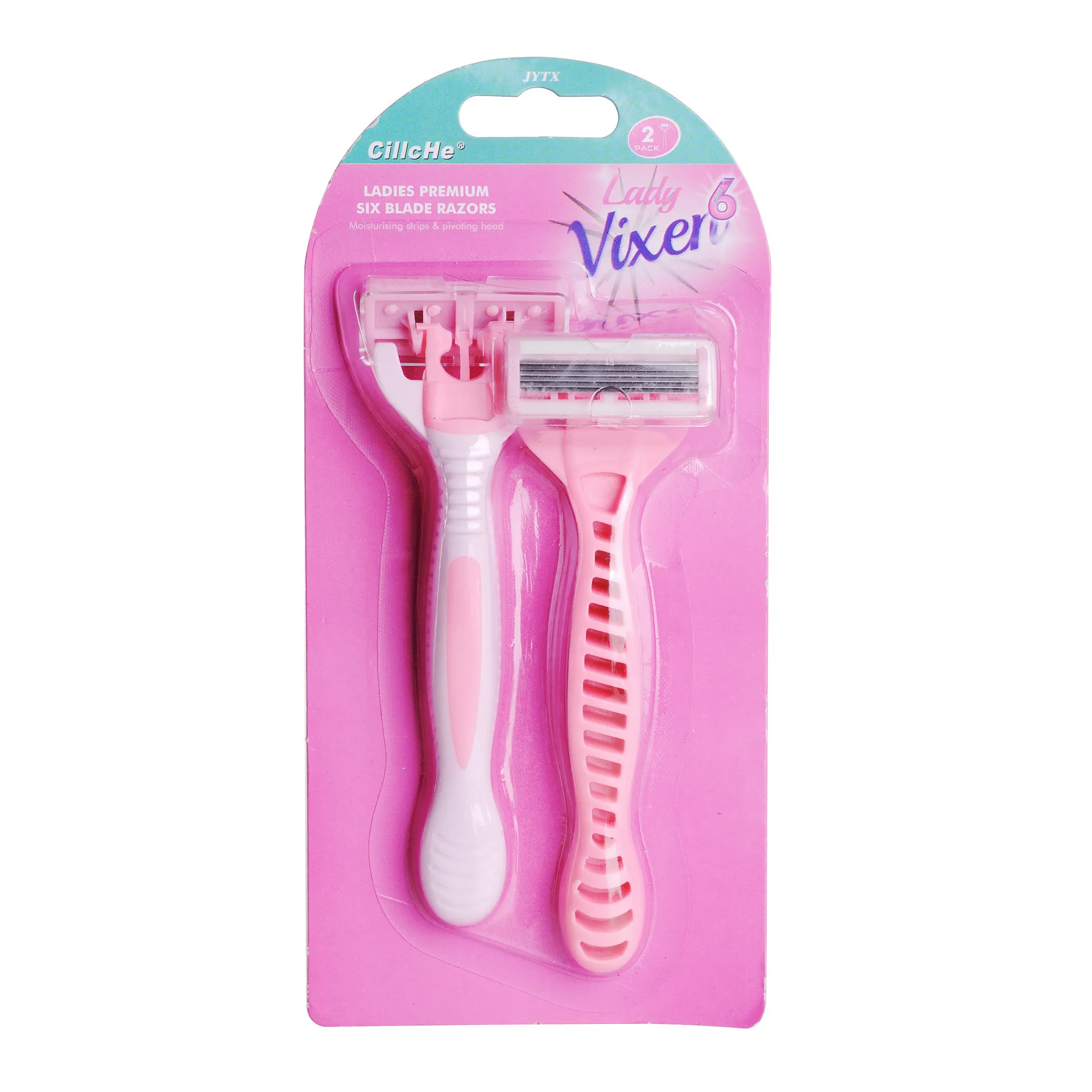 

2pcs Razor Women Manual Shaving Six layer blades Barber Trimmer Bikini Underarm Razor