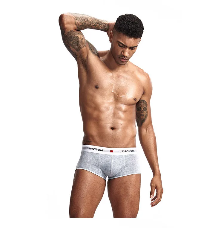 5 шт. мужское нижнее белье трусы боксеры модные u образные выпуклые дышащие для