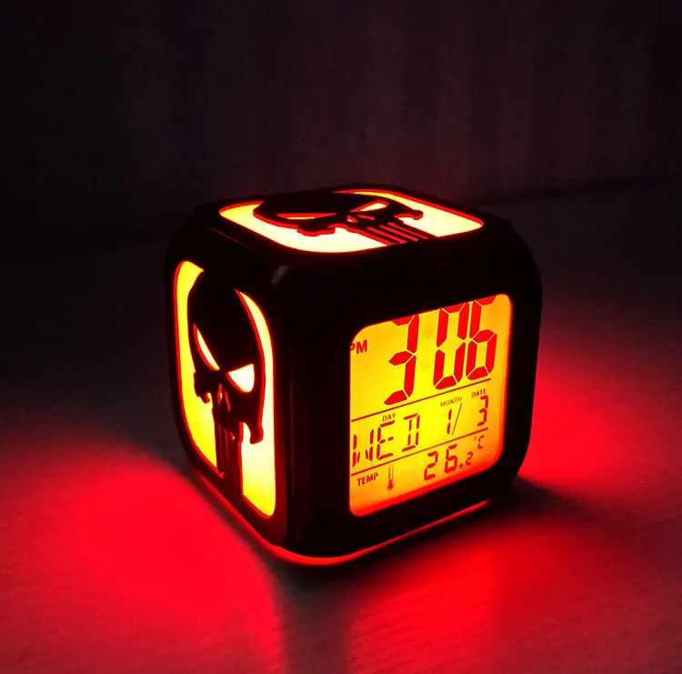 

Creative Led Small Night Lamp Electronic Clock Nightstand Bedroom Atmosphere Light