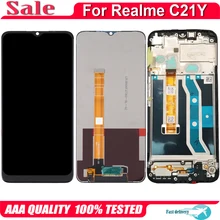 Original For Realme C21Y LCD Display Touch Screen Digitizer Assembly Parts For OPPO Realme C21Y RMX3261 LCD Glass