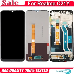 Original For Realme C21Y LCD Display Touch Screen Digitizer Assembly
Parts For OPPO Realme C21Y RMX3261 LCD Glass