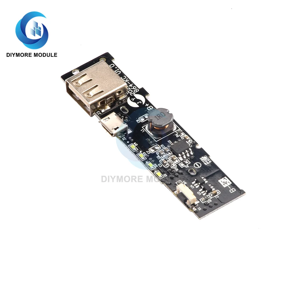 DC 5V 2A USB Power Bank Charge Module 18650 Battery Li-ion Lithium Cells Pack Charging PCB Circuit Board For Xiaomi Huawei | Электронные