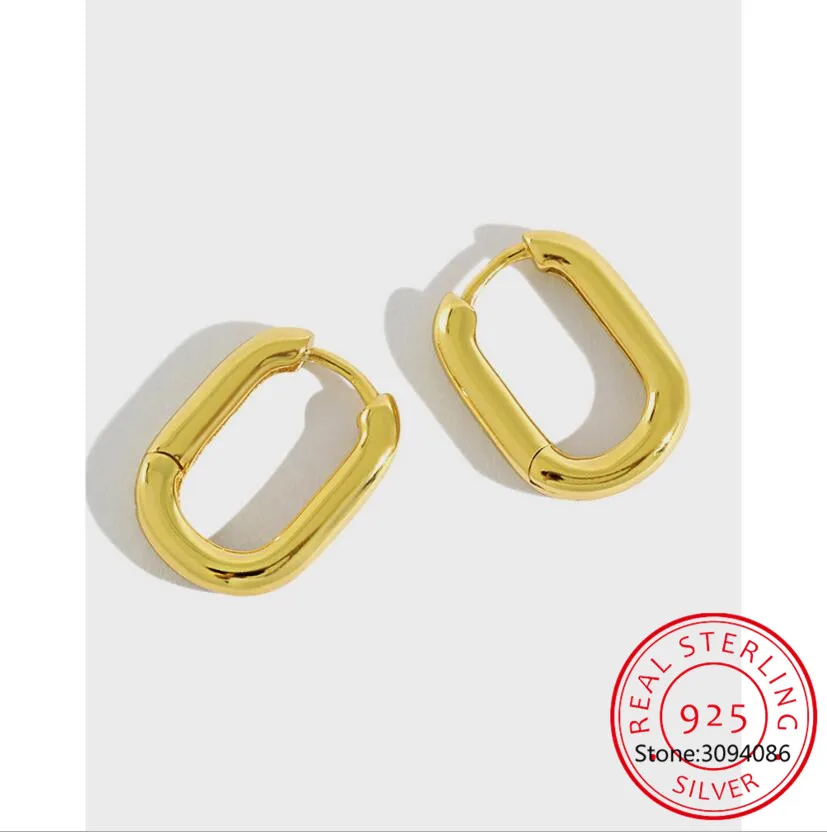 

LEKANI минимализм чистый 925 серебряные серьги маленькие серьги в виде колец, золото Цвет корейской моды 925 Серебряные серьги женские ювелирные ...