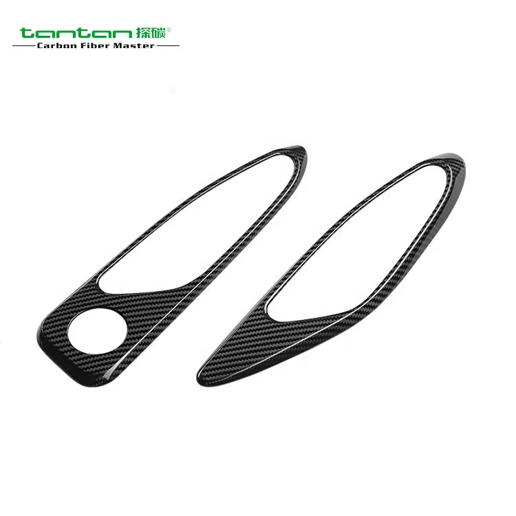 

Hot Selling Interior Parts Real Carbon Fiber Door Handle Frame Cover Suitable For Romeo GIULIA