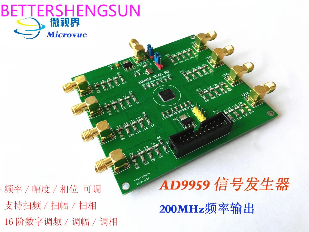

Модуль DDS Ad9959, макетная плата, оценочная плата, генератор сигналов, цифровой синтез частоты