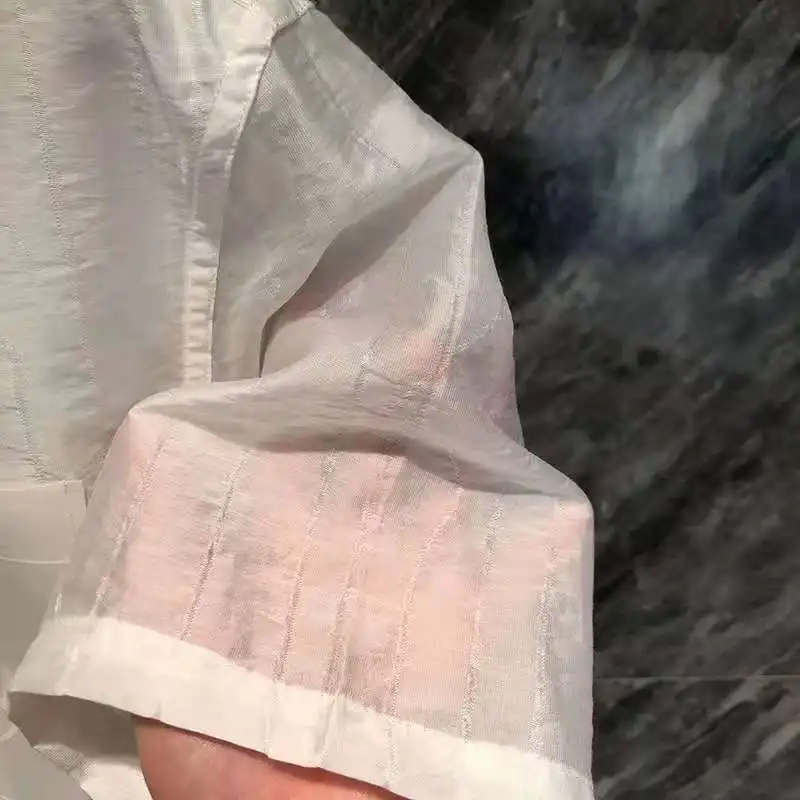 

Summer 2021, cotton, hemp, short sleeves, men's new style, slim fit, quick dry, solid color, youth, Turtleneck, Cardigan t