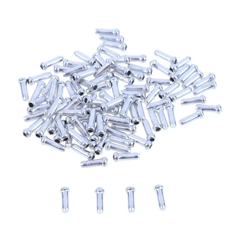 

100pcs Bicycle Cable End Caps Aluminum Bike Bicycle Brake Shifter Inner Cable Tips Wire End Cap Bicycle Accessories