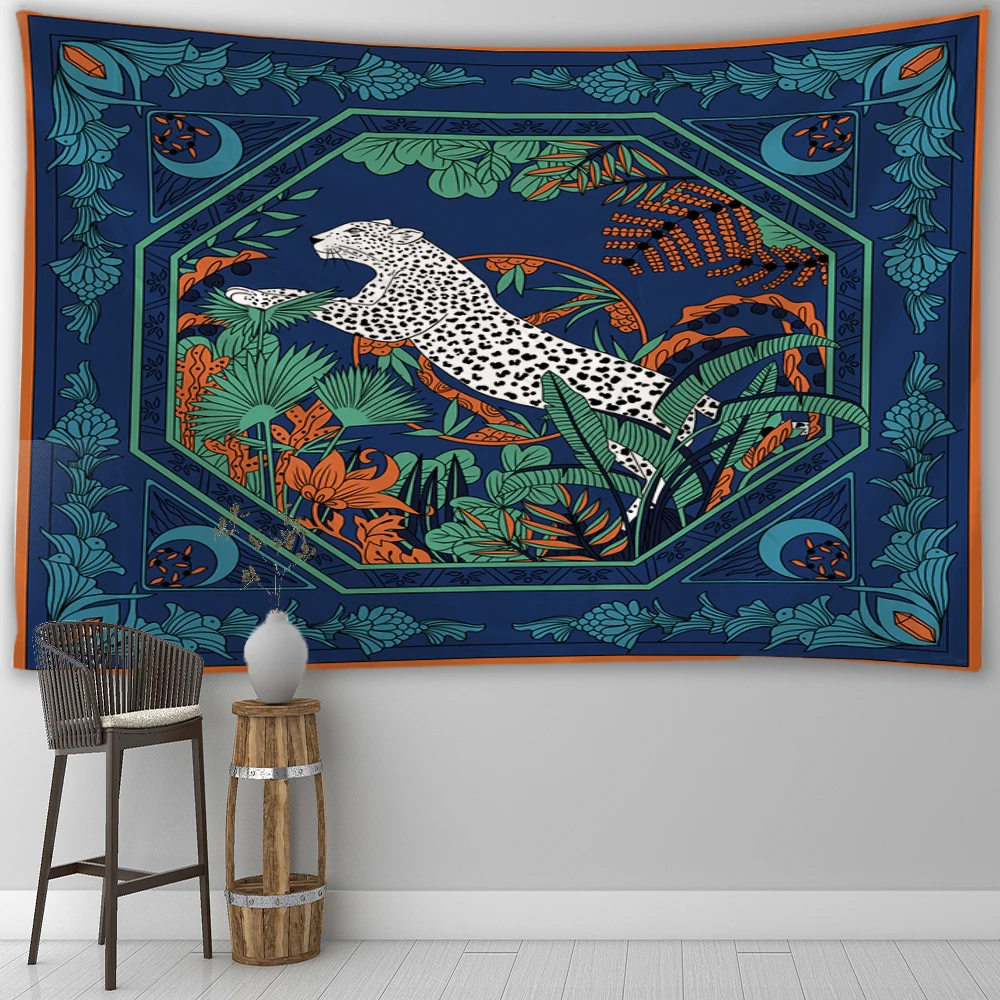 

Leopard Mandala Pattern Animal Mandala Kawaii Room Decor Tapestry Romantic Tapestry Wall Hanging Decor Room Decoration Tapestry