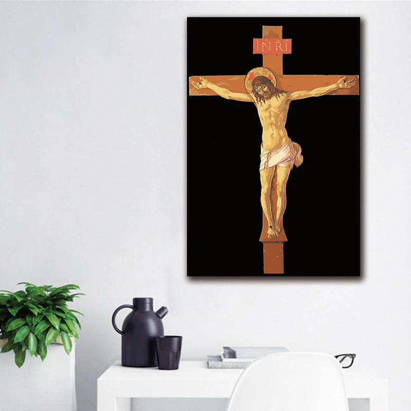 Diy Цифровая живопись христианская гостиная кухня спальня украшение для взрослых