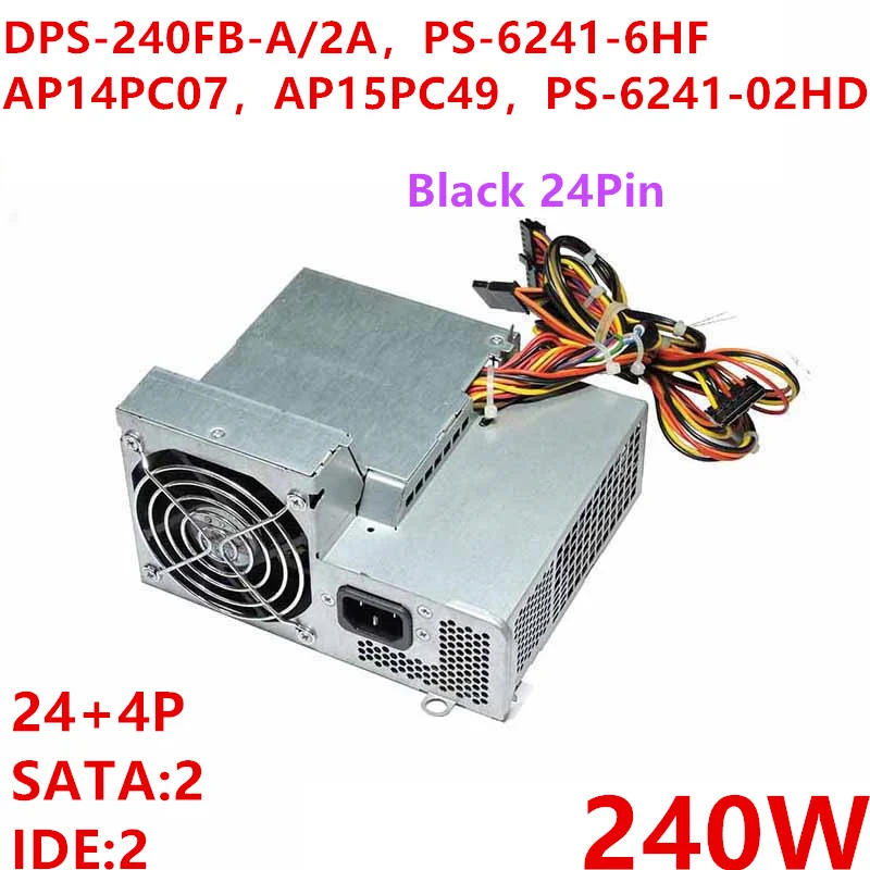 

Новый блок питания для HP 7100, 7700, 7200, черный, 24 контакта, 240 Вт, DPS-240FB-2A API4PC07 AP15PC49 PS-6241-6HF 381024-001