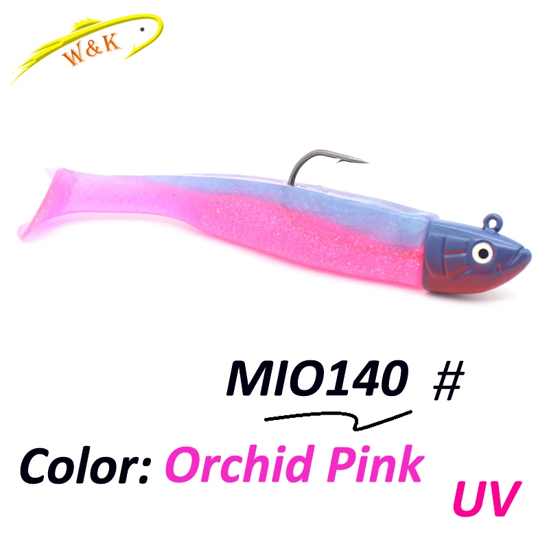 Orchid Pink 140 28 г Джиги с 12 см набор мягкой приманки в 45 г 14 см плавающие приманки для walleye бас лодка рыболовные приманки и весло Мягкая приманка с хвостом комплект Shad - Цвет: Orchid Pink 140
