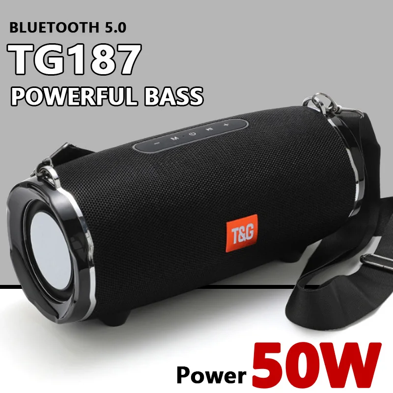 TG187 50 Вт Высокомощный Bluetooth динамик Компьютерные колонки для ПК