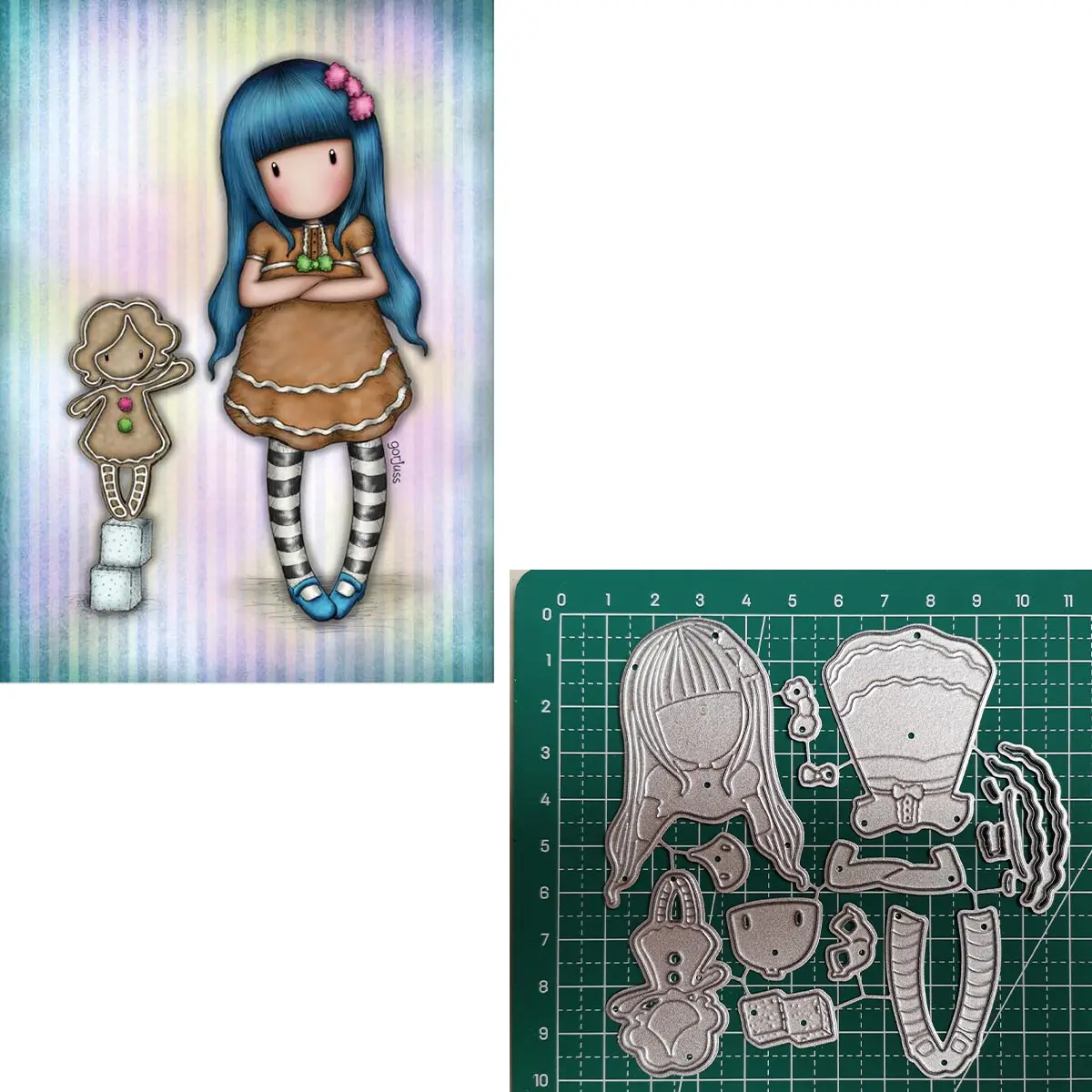 171 трафареты для девочек бумажная кукла сделай сам скрапбукинг штампы Новые