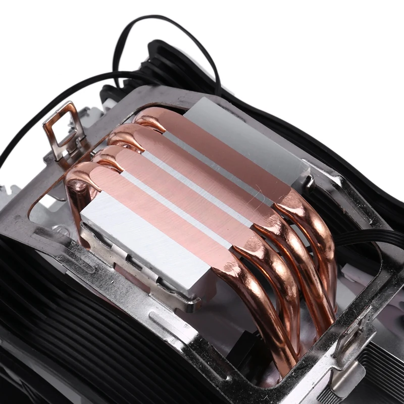 WISENOVO T400 CPU Cooler 4 Pin Copper Tube 12cm Silent Dual Fan Suitable for AMD/1150/1151/1155/1156/775/1366 | Компьютеры и офис