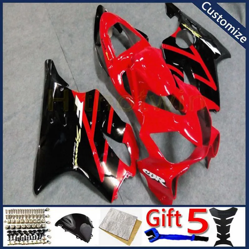 Обтекатель мотоцикла для CBR600F4i 2001 2002 2003 черный CBR600 F4i ABS пластиковые панели