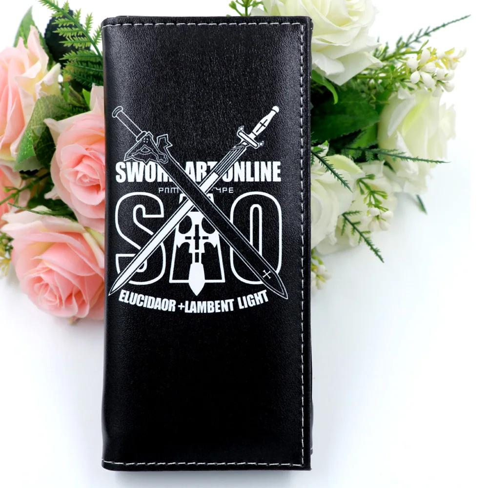 

Sword Art Online SAO Anime Long Wallet Synthetic Leather Purse with Hasp