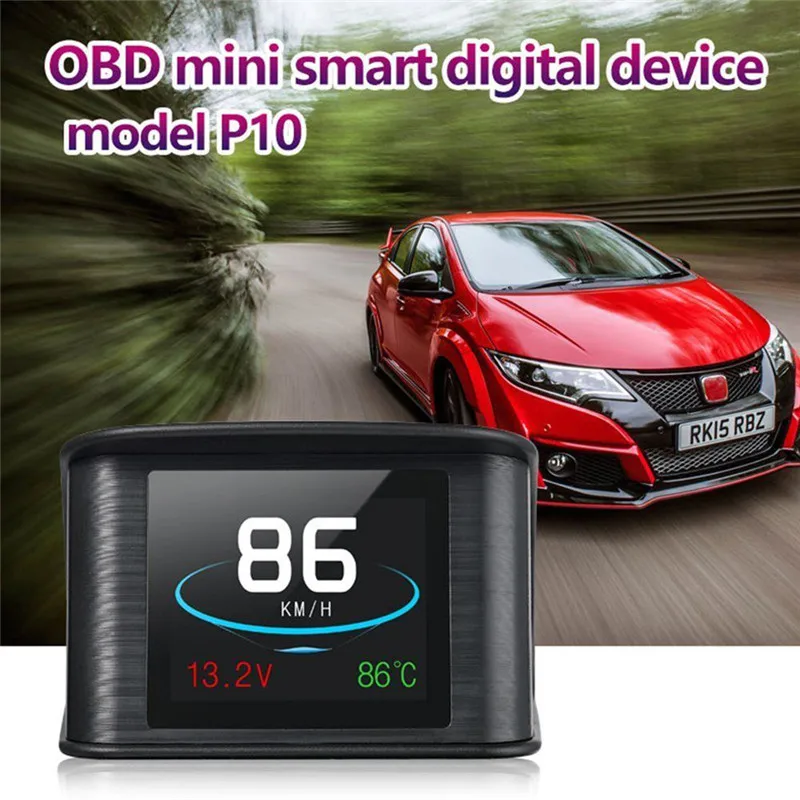 P10 автомобильный проекционный дисплей HUD Smart Digital OBDII/EUOBD OBDII диагностический