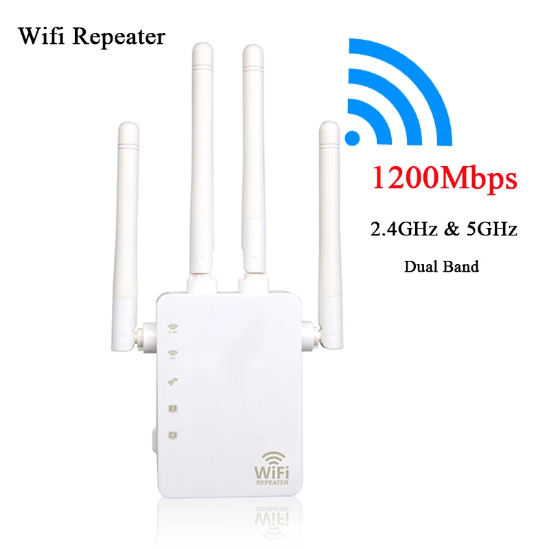 Беспроводной Wi Fi ретранслятор маршрутизатор 300/1200 Мбит/с двухдиапазонный 2 4/5G 4