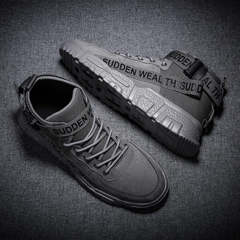 Men's Spring Autumn Fashion Leisure Casual Shoes Mesh Fabric Lightweight Hiking Walking Running Sport Sock High-top Sneakers