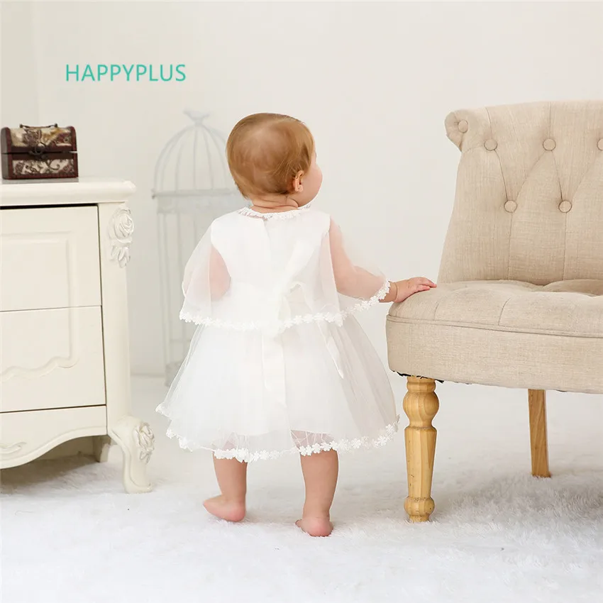 HAPPYPLUS детское платье для баптизмы комплекты 1 го 2 дня рождения платья маленьких