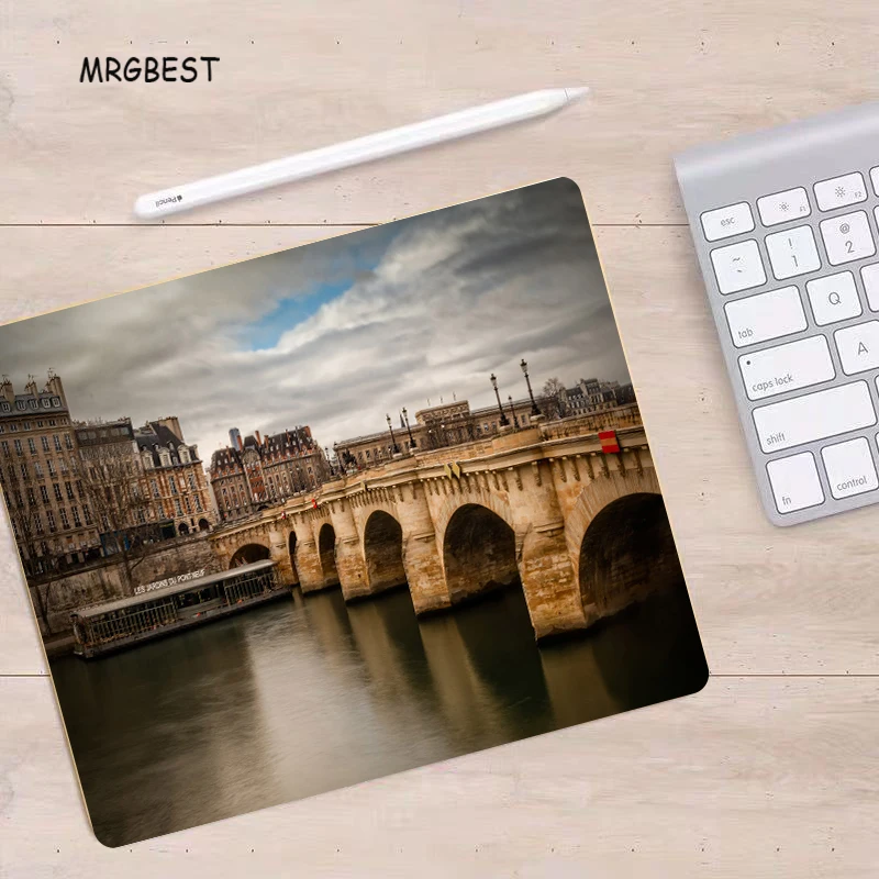 MRGBEST коврик для мыши S 22x18 см большая акция живописный Риверсайд напечатанный