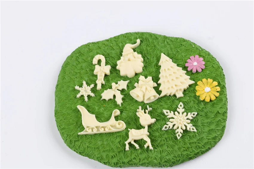 Форма для создания рождественского наряда из цемента для суккулентов и бонсай, выпечки тортов и силиконовая форма для Дня святого Валентина.