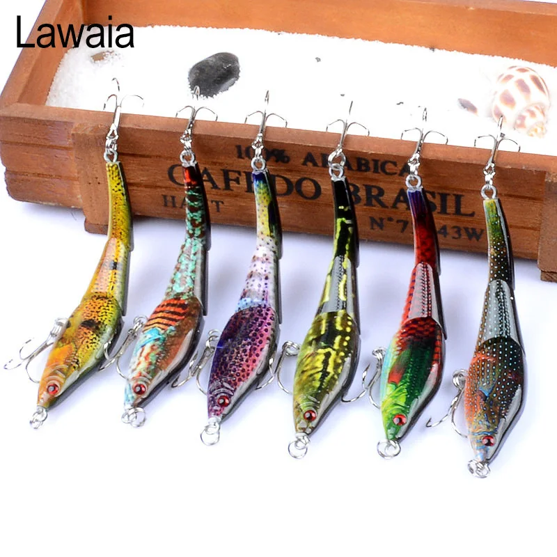 Enlarge Lawaia 1pcs Fishing LureRoad Bait Multi Section Classic 9.5cm/8.9g Coloured Painting Series Bionic BaitColor Send It Random