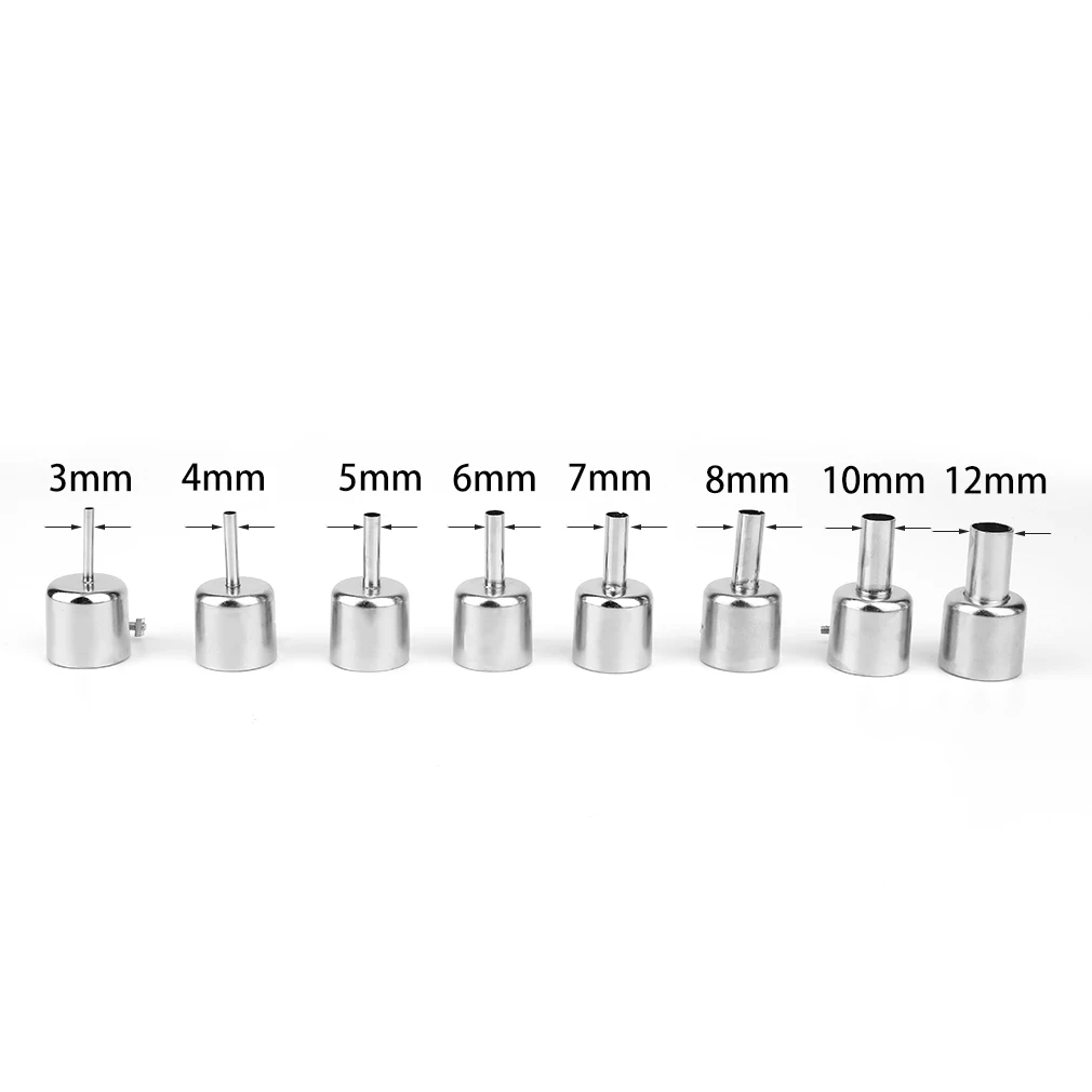 

8PCS Hot Air Gun BGA Nozzles Tool Kits For 850 852D Series Hot Air Soldering Station Rework ICs Repair Tools Nozzle