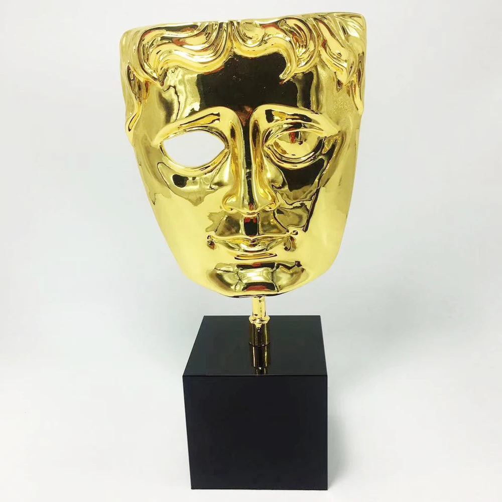

Награды BAFTA 2020, 1:1 металлическая реплика награды BAFTA, награды фильма Britsish, награда BAFTA Бесплатная гравировка