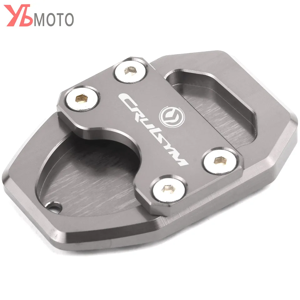 Motorcycle CNC Side Stand Enlarge Plate Kickstand Extension Pad For SYM CRUISYM 300i 300 GTS300 | Автомобили и мотоциклы