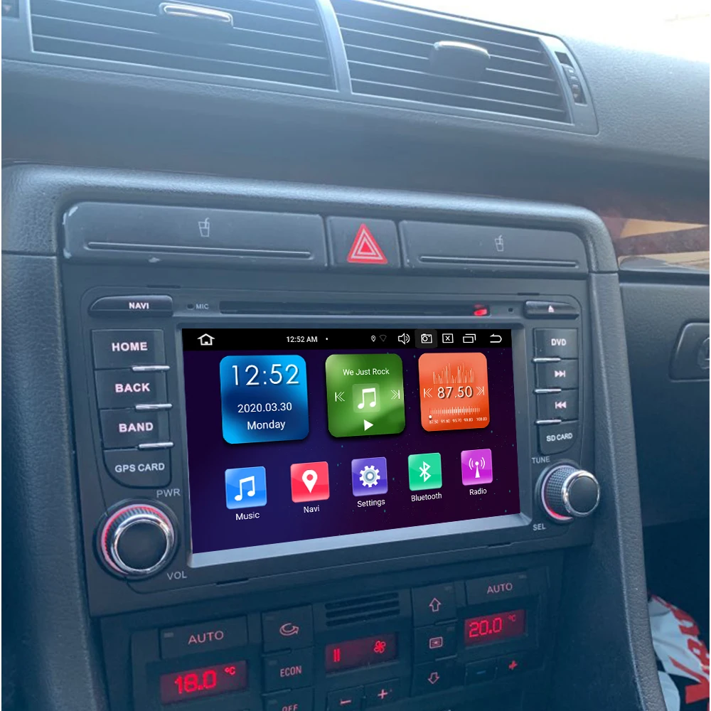 Car Multimedia Player Stereo GPS Radio Navigation Android Screen for Audi A4 B6 8E 8H 2000 2001 2002 2003 2004 2005 2006 2007