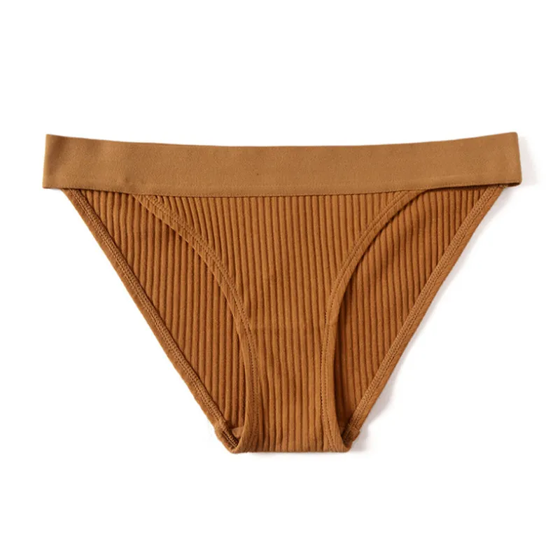 Simple New Design Ladies Soft Comfort Panties Thread Cotton Womens Low-Rise Briefs Plus Size Free Shipping | Женская одежда