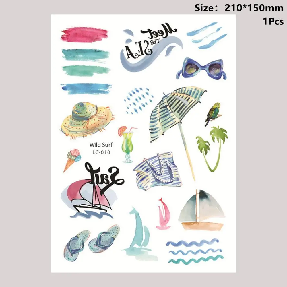 Animals Stickers 2 Taoup 1 шт. пластиковые ананас Пальма розовые очки Фламинго летние тропические вечерние принадлежности Гавайские вечерние украшения сувениры для свадьбы - Цвет: Animals Stickers 2