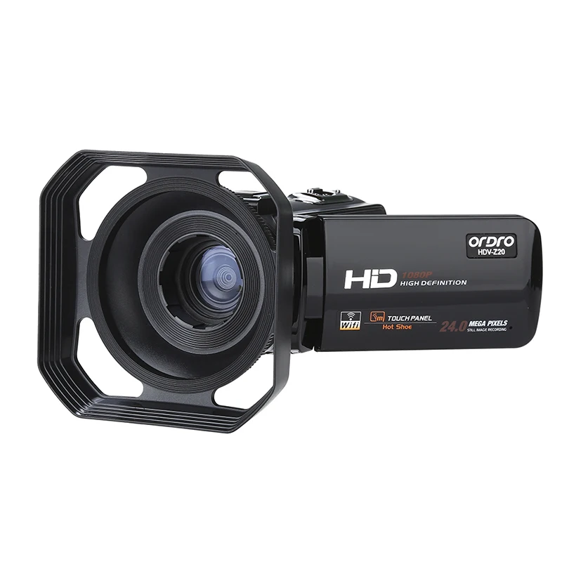 Цифровой микрофон ORDRO 1080P 8 Мп H.264 Wi Fi Full HD 3 0 &quotсенсорный ЖК экран 16 кратный зум