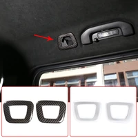 2pcs car interior sticker car roof hooks frame cover trim abs carbon fiber for mercedes benz g class w463 2019 2020 accessories