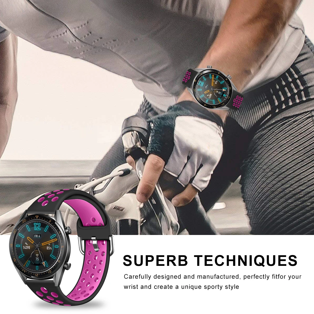 Для huawei Watch GT 2 ремешок 22 мм гибкий мягкий силиконовый Смарт-часы с заменой ремешка браслет для huawei Watch GT2