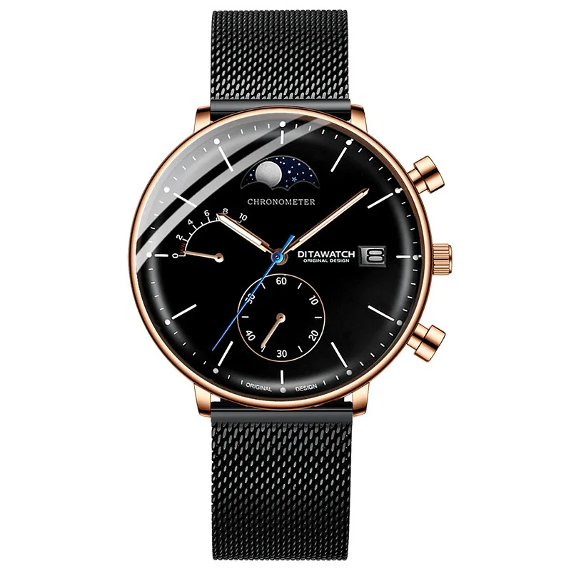 

Relogio Masculino Men Quartz Wristwatches Pagani Design Luxury Watch Relojes Para Hombre Orologio Uomo Fashion Moon Phase Clock