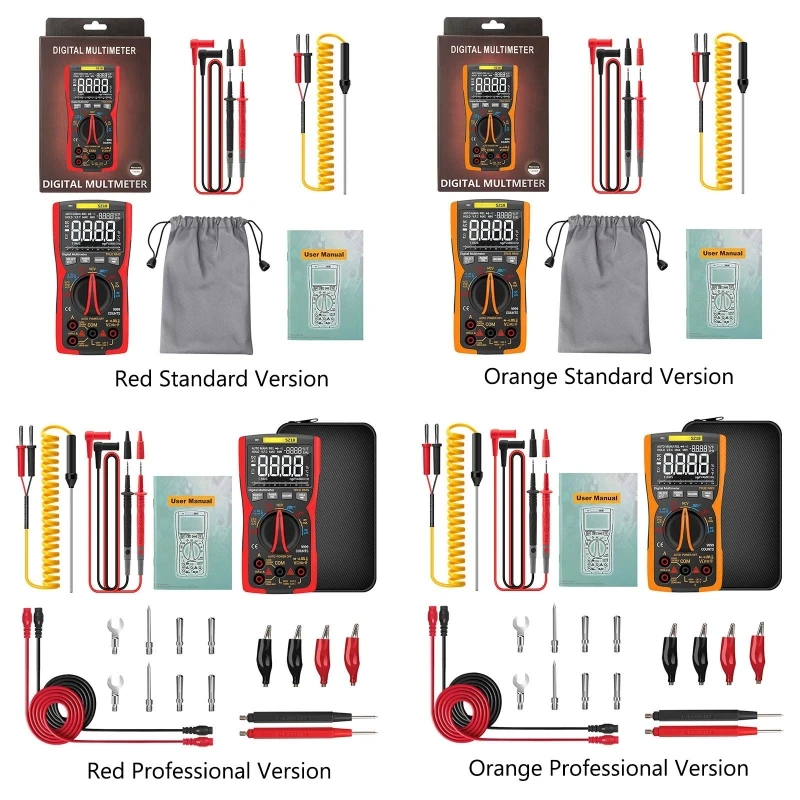 ANENG SZ18 Цифровой мультиметр 9999 Профессиональный настоящий RMS Аналоговый тестер