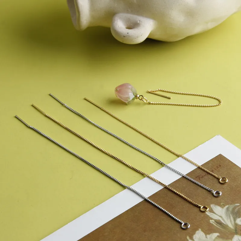 Серьги из настоящего золота и платины аксессуары для ушей сделай сам материал