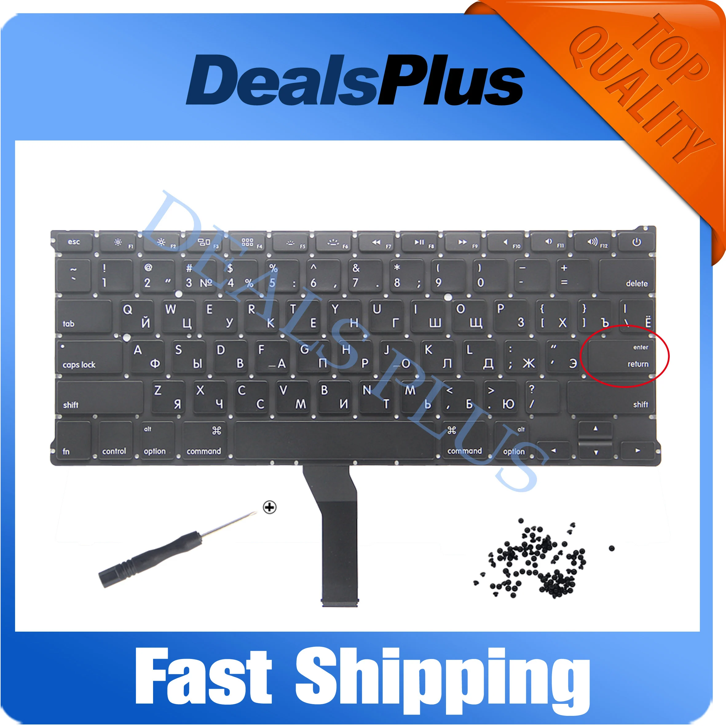

Replacement New Laptop Russian RU Keyboard For Macbook Air 13"A1466 A1369 MD231 MD232 MC503 MC504 2011-2015 Year