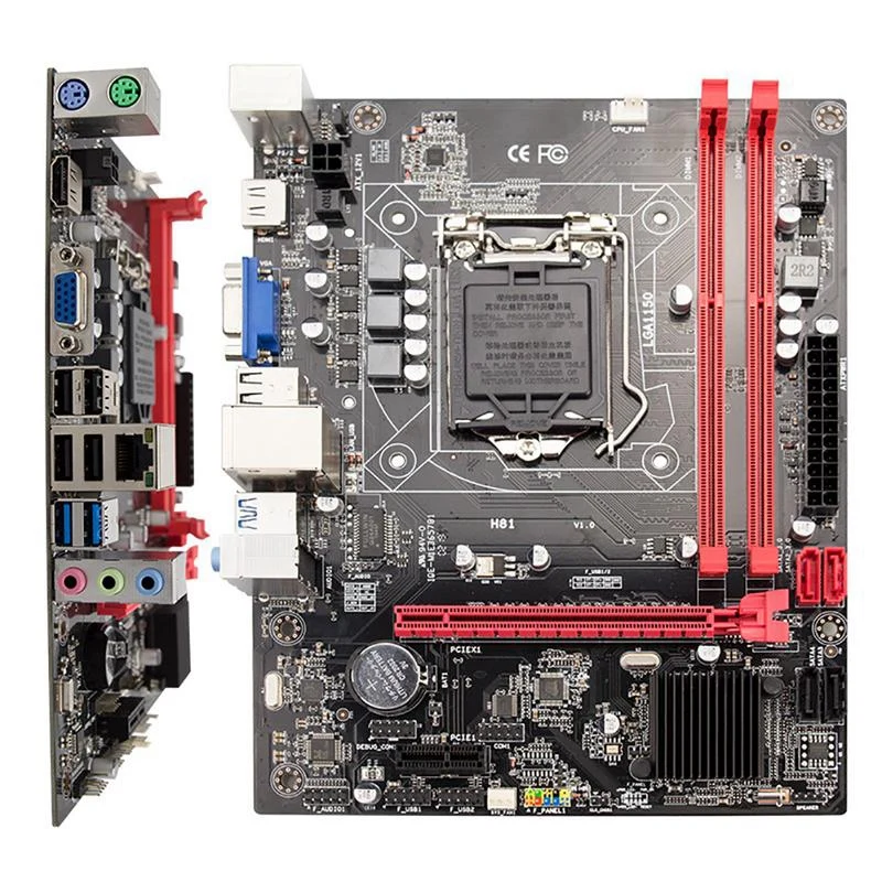 H81 Desktop Computer Motherboard Socket Lga 1150 Pins I3 I5 3470 4590 Cpu Super B85 Micro-Atx Uefi Bios | Электроника