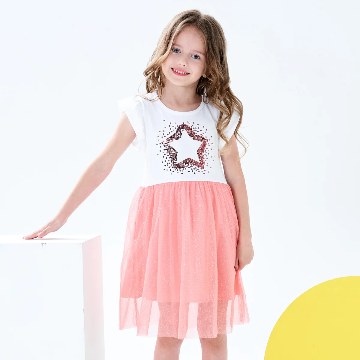2021 Summer Girl Dress Children Costume Princess Birthday Clothing Unicorn Light Tulle Dresses 2/3/4/5/6/7/8/9 Yrs Kids Clothes | Детская