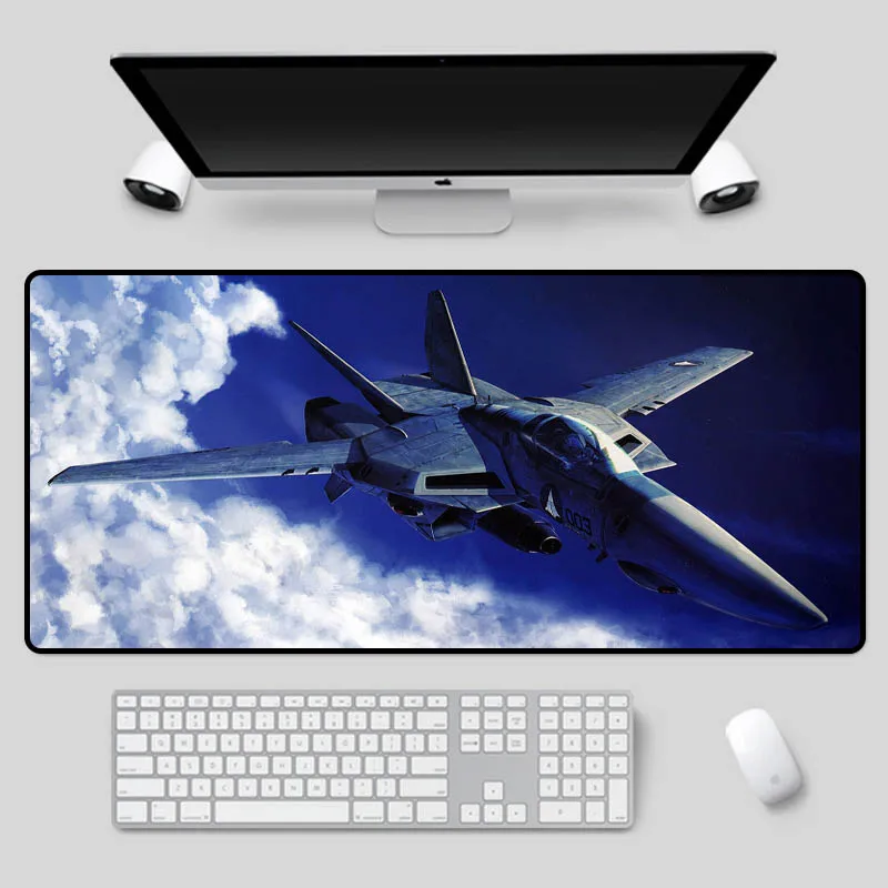 

XGZ изысканный с рисунком в виде самолета коврик для мыши истребитель серии циновка таблицы высокоскоростной Нескользящая Подставка под кла...